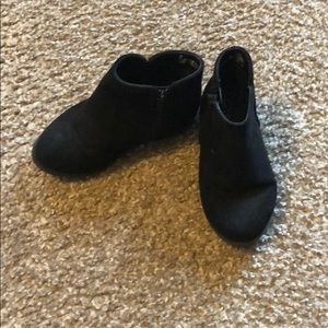 Toddler Girls Cat & Jack Sparkle Black Booties